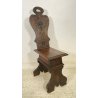 SET DI 4 SEDIE SGABELLI NEORINASCIMENTALI LEGNO FAGGIO 1800 BAROCCO CHAIR EPOCA