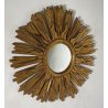 ANTICA SPECCHIERA SOLE SPECCHIO CORNICE LEGNO DORATO META 900 GLASS MIRROR SUN 