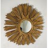 ANTICA SPECCHIERA SOLE SPECCHIO CORNICE LEGNO DORATO META 900 GLASS MIRROR SUN 