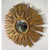 ANTICA SPECCHIERA SOLE SPECCHIO CORNICE LEGNO DORATO META 900 GLASS MIRROR SUN 