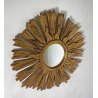 ANTICA SPECCHIERA SOLE SPECCHIO CORNICE LEGNO DORATO META 900 GLASS MIRROR SUN 