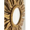 ANTICA SPECCHIERA SOLE SPECCHIO CORNICE LEGNO DORATO META 900 GLASS MIRROR SUN 