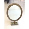 PSICHE SPECCHIO BASCULANTE TAVOLO OTTONE ATTR. Pier Luigi Colli Cristal Art '40