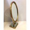PSICHE SPECCHIO BASCULANTE TAVOLO OTTONE ATTR. Pier Luigi Colli Cristal Art '40