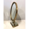PSICHE SPECCHIO BASCULANTE TAVOLO OTTONE ATTR. Pier Luigi Colli Cristal Art '40