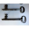 SET 5 CHIAVI ANTICHE ferro battuto 1800 MAPPA serratura FORZIERE Italy KEY PORTA
