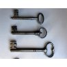 SET 5 CHIAVI ANTICHE ferro battuto 1800 MAPPA serratura FORZIERE Italy KEY PORTA