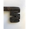 GRANDE CHIAVE ANTICA ferro battuto '800 MAPPA serratura FORZIERE Italy KEY PORTA