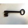 GRANDE CHIAVE ANTICA ferro battuto '800 MAPPA serratura FORZIERE Italy KEY PORTA