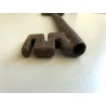 GRANDE CHIAVE ANTICA ferro battuto '800 MAPPA serratura FORZIERE Italy KEY PORTA