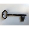 RARA CHIAVE ANTICA ferro battuto '800 MAPPA serratura FORZIERE Italy KEY PORTA