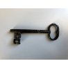 RARA CHIAVE ANTICA ferro battuto '800 MAPPA serratura FORZIERE Italy KEY PORTA