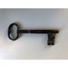 RARA CHIAVE ANTICA ferro battuto '800 MAPPA serratura FORZIERE Italy KEY PORTA