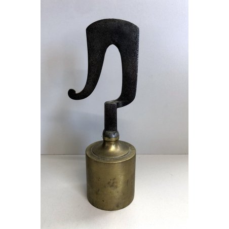 ANTICO PESO CONTRAPPESO BILANCIA STADERA GANCIO FERRO OTTONE PUNZONATO 1790 kg