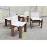 RARISSIMO SET DI 4 SEDIE PRANZO DESIGN AFRA TOBIA SCARPA MOLTENI MOD. MONK 1973 