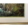 QUADRO DIPINTO OLIO D. Marianelli  Primavera Dolomiti BAITE PAESAGGIO MONTANO 