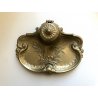ANTICO VASSOIO CALAMAIO OTTONE LIBERTY VINTAGE INKWELL 