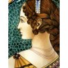 PIATTO PARATA S. Volpi CERAMICA MAIOLICA DERUTA DIPINTO RITRATTO GIOVANE DONNA