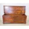 ANTICA CASSAPANCA LEGNO ABETE PANCA BAULE EPOCA PRIMI 1900 OLD ROBUSTA DISPENSA 