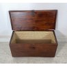 ANTICA PICCOLA CASSAPANCA LEGNO ABETE PANCA BAULE EPOCA 1800 OLD RUSTICA BAITA 