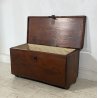 ANTICA PICCOLA CASSAPANCA LEGNO ABETE PANCA BAULE EPOCA 1800 OLD RUSTICA BAITA 