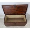 ANTICA PICCOLA CASSAPANCA LEGNO ABETE PANCA BAULE EPOCA 1800 OLD RUSTICA BAITA 