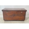 ANTICA PICCOLA CASSAPANCA LEGNO ABETE PANCA BAULE EPOCA 1800 OLD RUSTICA BAITA 