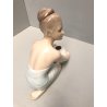 GRANDE SCULTURA CERAMICA Ronzan FIGURA DONNA CON VASO EPOCA '40 FIRMATA VINTAGE