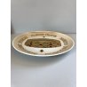 PIATTO OREFICERIA  PORCELLANA Morbelli ACQUAFORTE DECORO Corona ferrea ORO 24Kt 
