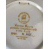 PIATTO OREFICERIA  PORCELLANA Morbelli ACQUAFORTE DECORO Corona ferrea ORO 24Kt 