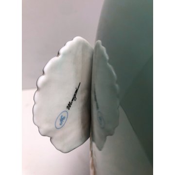 PESCE TROPICALE PORCELLANA ARTISTICA Mangani FIRENZE VINTAGE PORCELAIN FISH '900