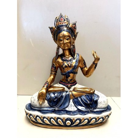 RARA SCULTURA VIVA CERAMICA Edoardo Tasca PRICIPESSA INDIANA N° 891/1000 VINTAGE