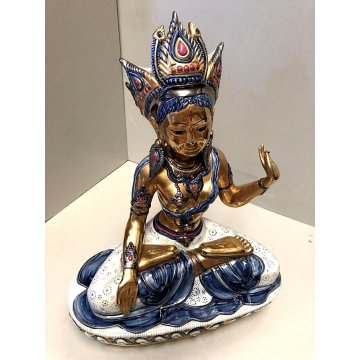 RARA SCULTURA VIVA CERAMICA Edoardo Tasca PRICIPESSA INDIANA N° 891/1000 VINTAGE