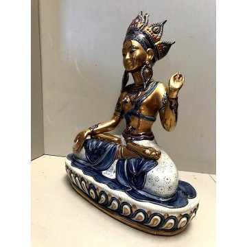 RARA SCULTURA VIVA CERAMICA Edoardo Tasca PRICIPESSA INDIANA N° 891/1000 VINTAGE