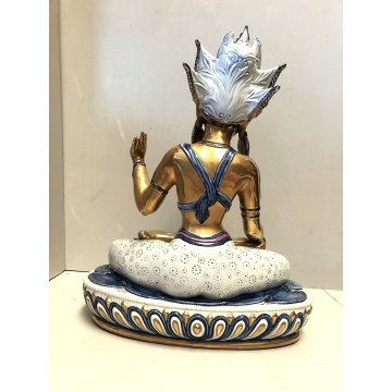 RARA SCULTURA VIVA CERAMICA Edoardo Tasca PRICIPESSA INDIANA N° 891/1000 VINTAGE