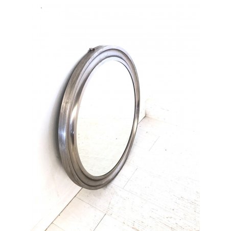 SPECCHIO ROTONDO ø 62 cm Narciso DESIGN Sergio Mazza PER ARTEMIDE ALLUMINIO '60s