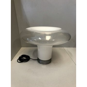 LAMPADA DA TAVOLO Lesbo DESIGN A. Mangiarotti PER ARTEMIDE VETRO MURANO ANNI '70