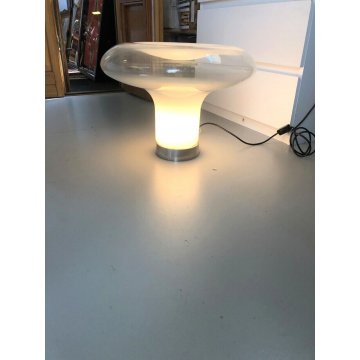 LAMPADA DA TAVOLO Lesbo DESIGN A. Mangiarotti PER ARTEMIDE VETRO MURANO ANNI '70