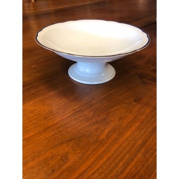 SERVIZIO PIATTI VINTAGE 21pz CERAMICA BIANCA BLU ORO Arzberg BAVARIA ANNI '50
