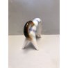 FIGURA CERAMICA GATTO Roberto Rigon DESIGN VINTAGE POTTERY COLLEZIONE ANIMALI 70