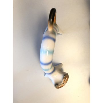 FIGURA CERAMICA GATTO Roberto Rigon DESIGN VINTAGE POTTERY COLLEZIONE ANIMALI 70