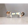 FIGURA CERAMICA GATTO SCHIENA DRITTA Roberto Rigon DESIGN VINTAGE POTTERY '70s