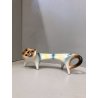 FIGURA CERAMICA GATTO SCHIENA DRITTA Roberto Rigon DESIGN VINTAGE POTTERY '70s
