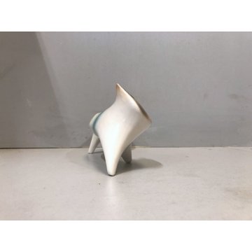 FIGURA CERAMICA GATTO SCHIENA DRITTA Roberto Rigon DESIGN VINTAGE POTTERY '70s