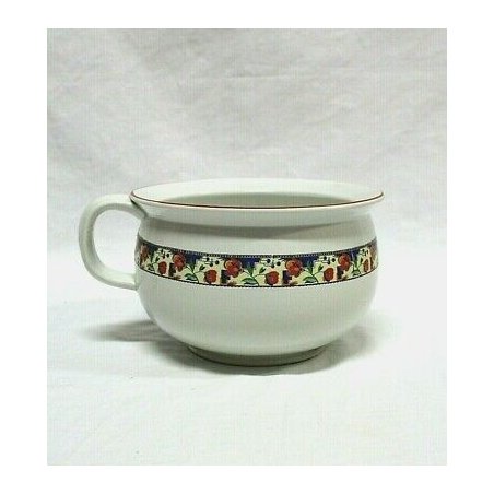 ANTICO VASO DA NOTTE PITALE CERAMICHE LAVENO S.C.I. DECORO LIBERTY CHAMBER POT