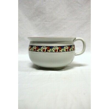 ANTICO VASO DA NOTTE PITALE CERAMICHE LAVENO S.C.I. DECORO LIBERTY CHAMBER POT