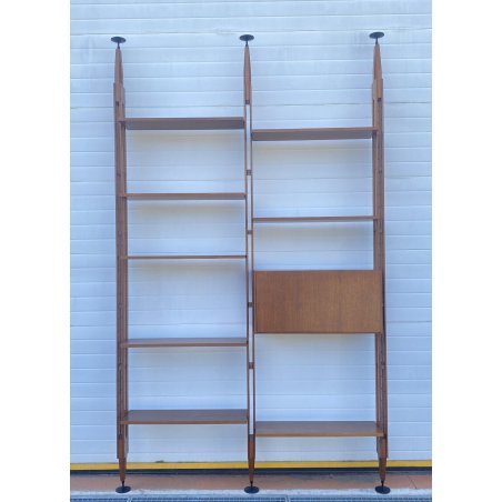 LIBRERIA TERRA CIELO FRANCO ALBINI LB7 POGGI SCAFFALE DESIGN LEGNO TEAK ANNI 50