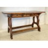 ANTICA SCRIVANIA SCRITTOIO FRATINO 1600 3 CASSETTI LEGNO NOCE TAVOLO SCRETAIRE 