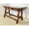 ANTICA SCRIVANIA SCRITTOIO FRATINO 1600 3 CASSETTI LEGNO NOCE TAVOLO SCRETAIRE 