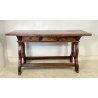 ANTICA SCRIVANIA SCRITTOIO FRATINO 1600 3 CASSETTI LEGNO NOCE TAVOLO SCRETAIRE 